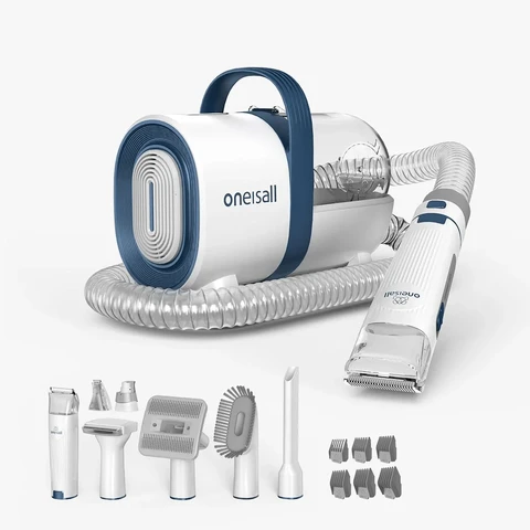 Oneisall LM2 Kit de toilettage avec aspirateur pour animaux