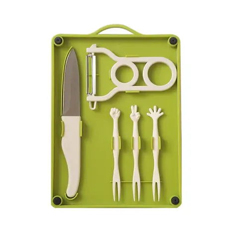 COOKER KING Planche à découper les fruits pour la maison, antibactérienne et résistante à la moisissure, ensemble de planches à découper pour couteaux à fruits pour la maison, ensemble de planches à découper faciles à utiliser