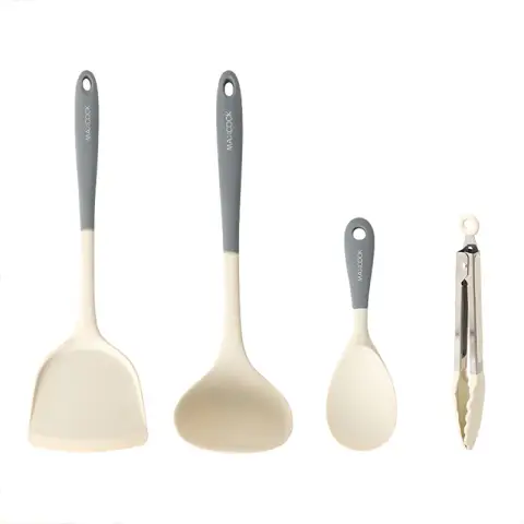 Maxcook Silicone Kitchenware Spatula Spoon Food Holder - Set of 4