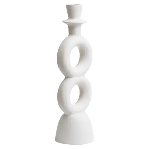 Premier Housewares Hapax große cremefarbene Kandelaberklammer