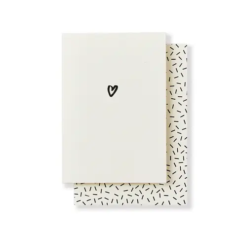 Katie Leamon Heart Hand-Printed Card
