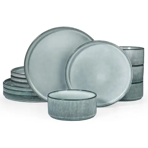 12 Starlight-Outfits - Blau & Weiß (für 4 Personen)