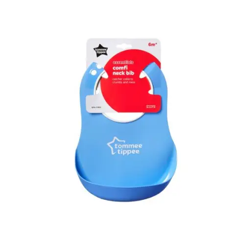 Tommee Tippee Comfi Neck Catch All Bib  6+ Months 1 Packs Assorted Colors
