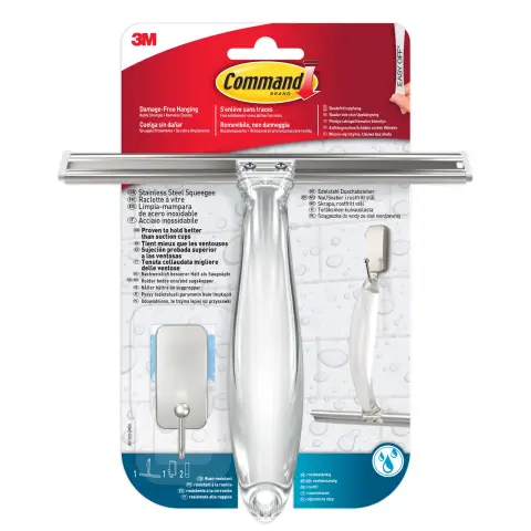 BATH32 SQUEEGEE HOOK STAINLESS