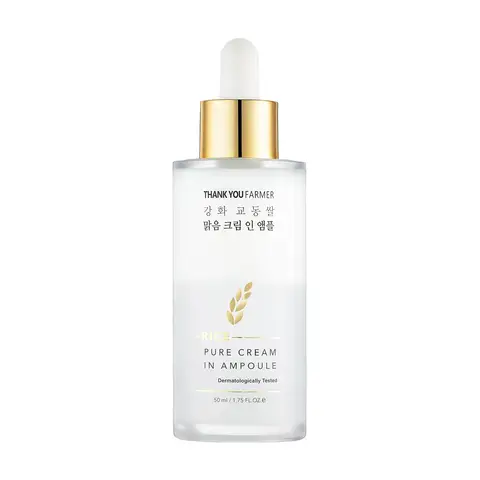 Thank You Farmer Rice Pure Cream In Ampoule Brightening Serum 50ml