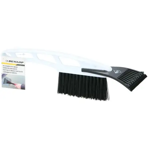Dunlop Eiskratzer Schneebesen 2 in 1 Schneebesen Auto Eiskratzer Autofenster PP 31cm 1 zufällige Farbe