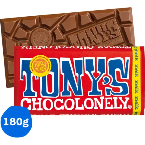 Tony's Chocolonely Melk 180 g