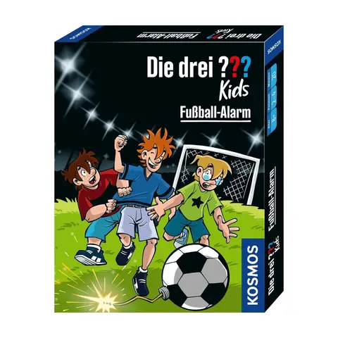 KOSMOS 74180 Die drei ??? Kids: Fußball-Alarm, Ein spannendes Sammelkartenspiel für 2-4 Spieler ab 8 Jahren