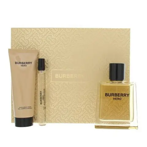 Burberry Hero Giftset - 100 ml eau de toilette spray + 10 ml eau de toilette tasspray + 75 ml shower gel - gift set for men