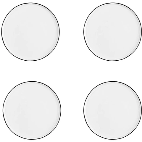 BJÖRN Assiette PURE Ø21,5cm - 4 pièces - Blanc Neige