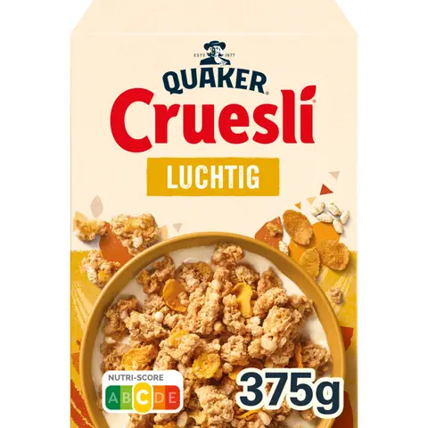 Quaker Cruesli Luchtig Ontbijtgranen 375 gr
