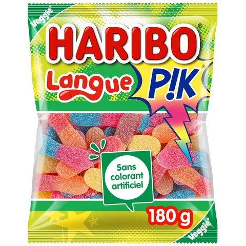 Bonbons langue de chat Pik Haribo, sachet de 180g