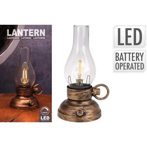 LATERNE MIT LED-LICHT 20CM