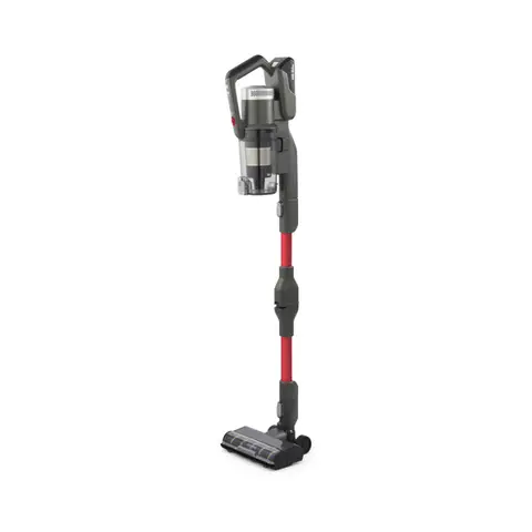 Morphy Richards MRXSTICKPRO IntelliClean Self-Empty Cordless Stick Vacuum Cleaner – Grey & Red, 730005
