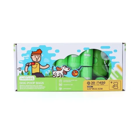 Biologisch abbaubare Müllbeutel Grün W22,5xL33cm 30 Stück pro Set für Hunde & Katzen