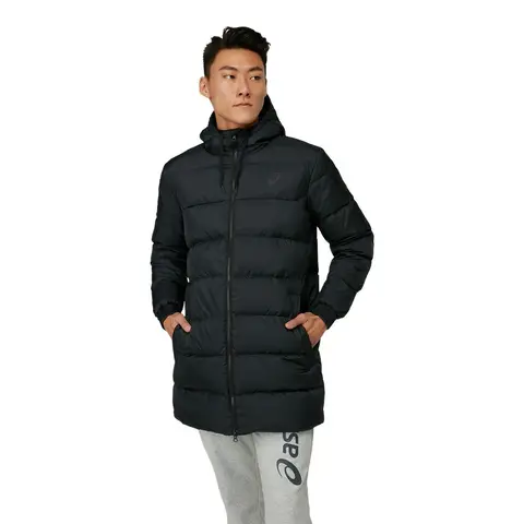 ASICS Lange Daunen-Steppjacke Performance Black 2XL