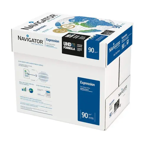 Navigator A4 Expression Paper White 90gsm Box of 5 reams