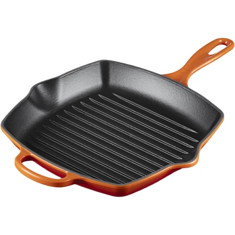 Le Creuset Poêle à Griller Carrée Signature 26 cm - Rouge (20183260900422)