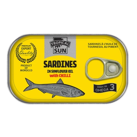 Tropical Sun Sardines In Sunflower Oil With Chilli