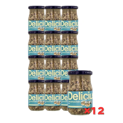 Delicius Venusmuscheln ohne Schale in Salzlake 195 g X 12