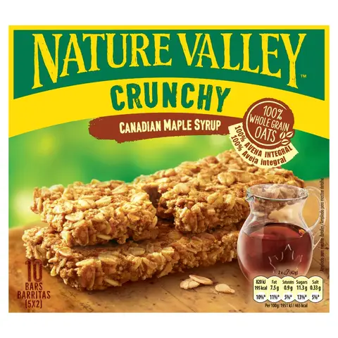 Nature Valley Crunchy Canadian Maple Syrup Cereal Bars  5 x 42g