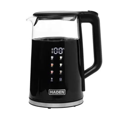 Haden Sensor Kettle, Digital Touch Screen, 1.7L, Variable Temperature, Black - 212931