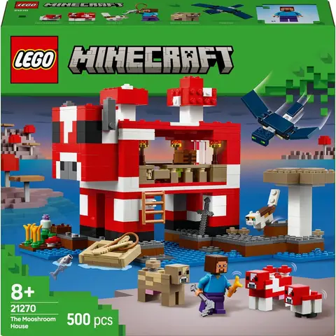 LEGO Minecraft het Mooshroom Huis bouwset - 21270 - 500 stuks