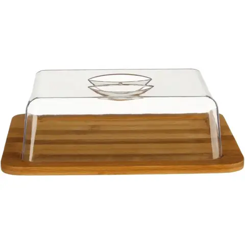 Kaas Bewaardoos Kunststof en Bamboe