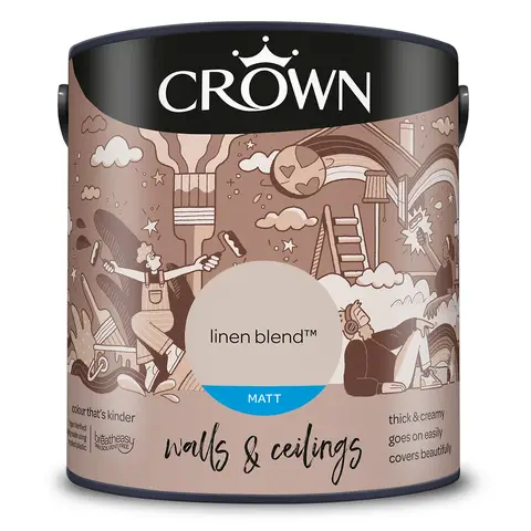 Crown Matt Emulsion Linen Blend 2.5L