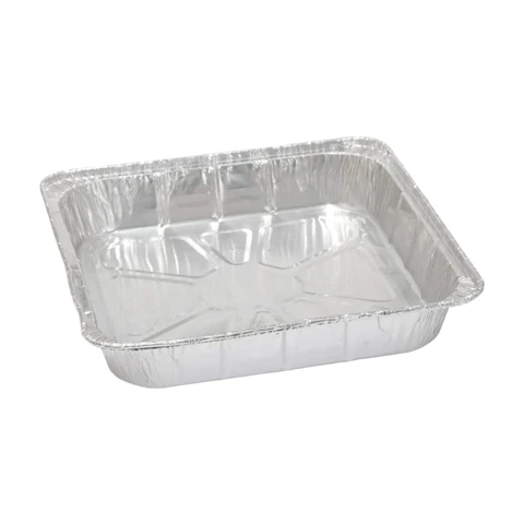 Caroline Square Foil Tray - 60oz (2-Pack) 227 x 227 x 38mm