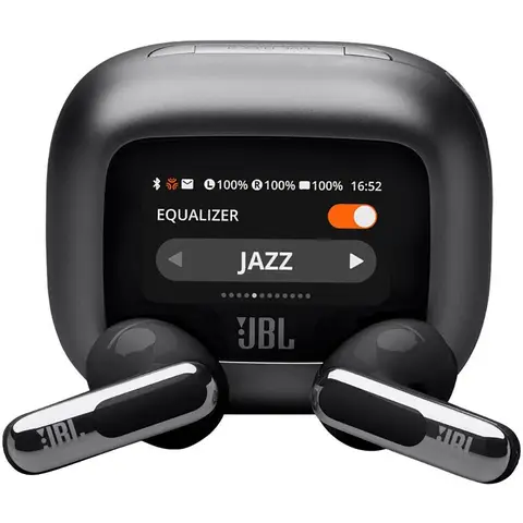 JBL LIVE FLEX 3 - True Wireless NC Ohrhörer, kabelloses Aufladen, Smart-Case, schwarz
