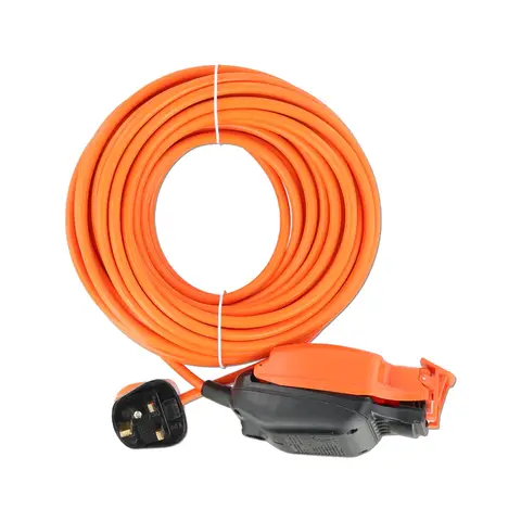 Morrisons 13 AMP 1 GANG EXTENSION LEAD WITH CABLE TIDY 15M