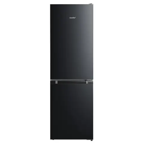 COMFEE' RCB169BL2UK(E) 174L 70/30 Freestanding Fridge Freezer, 150cm Height, Low Frost, 4-Star Freezer, Quiet 39dB, Merchanical Temperature Control, Interior Lighting, Reversible Door, Black [Energy Class E]