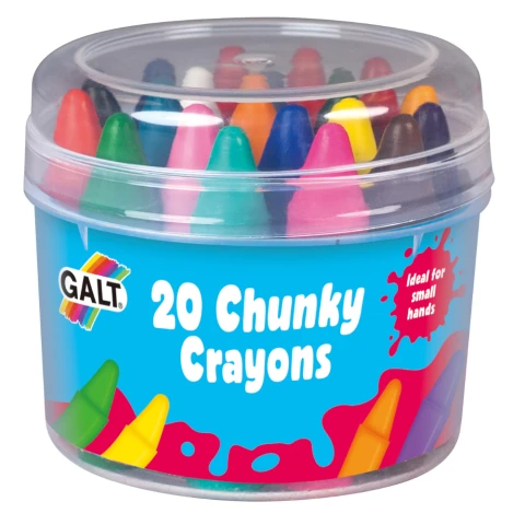 Galt Chunky Crayons 20 Easy to Hold Crayons for Kids
