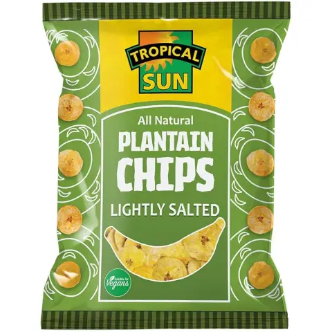 Tropical Sun Plantain Chips Lightly Salted  70g