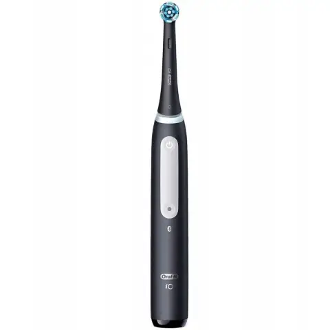 Oral-B iO Series 4 Elektrische Zahnbürste, 4 Putzmodi für Zahnpflege, Reiseetui, Valentinstagsgeschenk für ihn/sie, matt schwarz, TESTSIEGER Stiftung Warentest (12/2023)