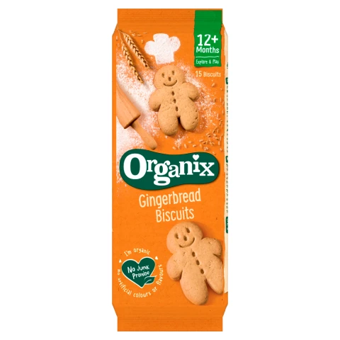 Organix Goodies Gingerbread Men Biscuits, 15 Biscuits, 135g