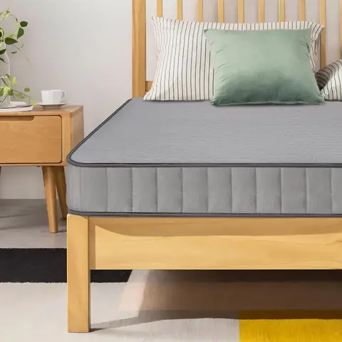 Federkernmatratze 90x200, 8-Zonen-Federkernmatratze mit Komfortschaum und Mikrofaserbezug, Matratzen für Kinder und Erwachsene，18cm