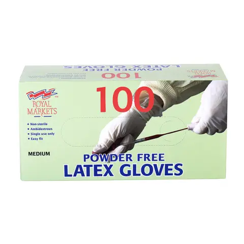 PFREE Latex Glove Medium (Box/100)