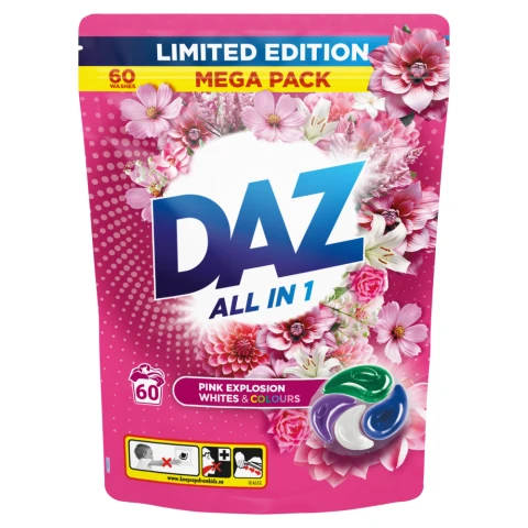 Daz Limited Edition All in 1 Pink Explosion Whites & Colours 60x22g (1320g)