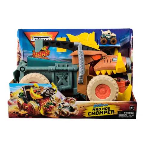 Monster Jam Minis Megalodon Mad Hog Chomper Vehicle Playset
