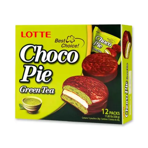 Lotte Chocopie Grüner Tee 12er Pack 336g