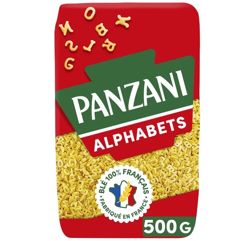 PANZANI Pâtes alphabets - 500 g