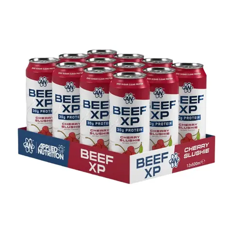 Applied Nutrition Beef-XP Clear Protein Nutrition Drink Cherry Slushie Flavour - 12 x 500ml