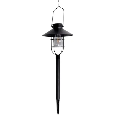 Grundig Solar Gartenlampe - 21,8 x 21,8 x 64 cm - Gartenbeleuchtung - LED-Beleuchtung - Aufladen mit Solarenergie