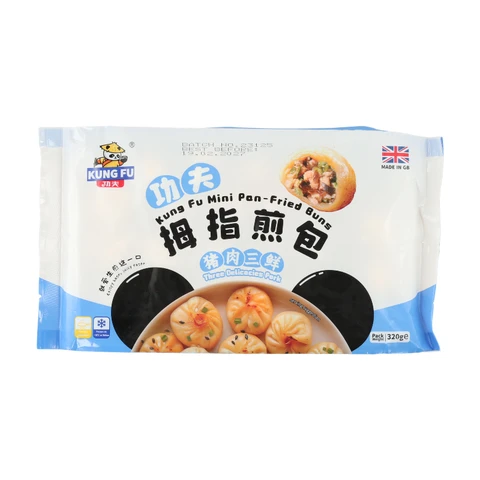 Kung Fu  Mini pfannengebratenes Brötchen Drei Köstlichkeiten mit Schweinefleisch 320 g