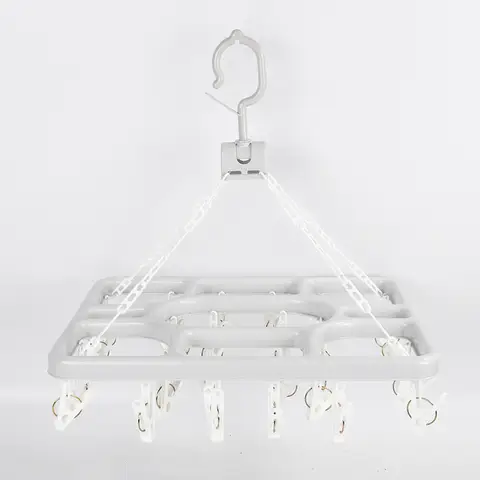 JORDAN&JUDY Square clothespins for gray clothes drying rack (30 clips)