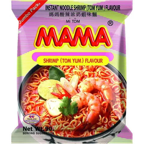 MAMA Tom Yum Nouilles instantanées saveur crevette - 90 g