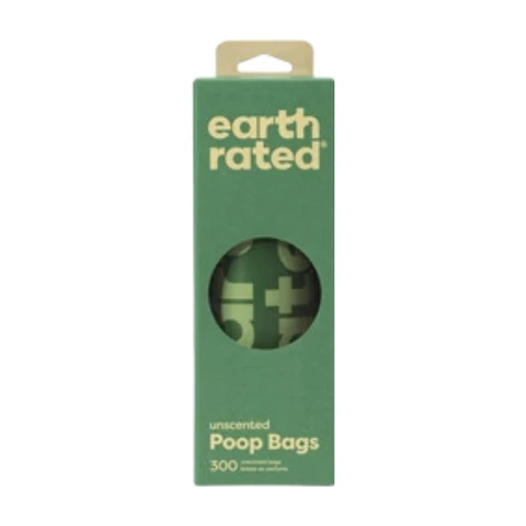 Earth Rated Sacs à déjections canines sans parfum - 300 sacs
