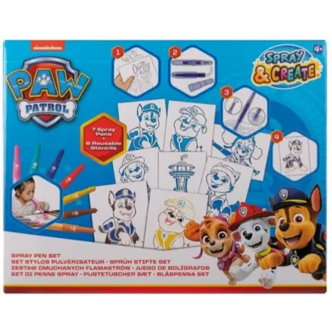 Spin Master Paw Patrol Spray Pen Set - 5 stuks, Multicolor